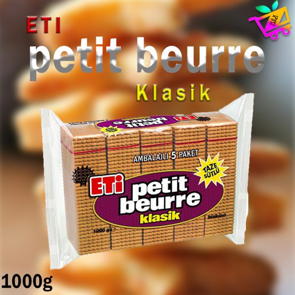 بیسکوییت پتی پور کلاسیک اتی ۱۰۰۰ گرمی Eti petit beurre1