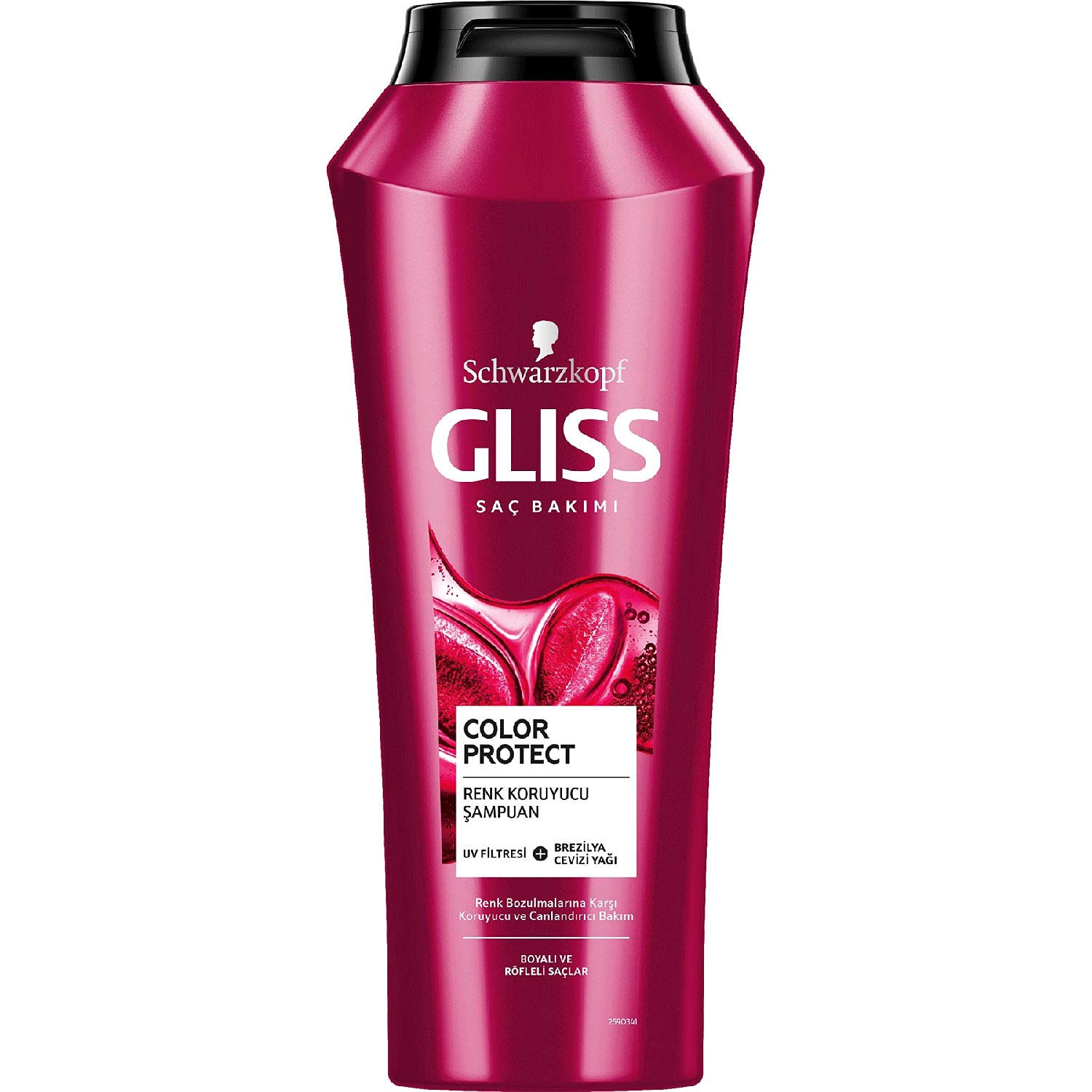 شامپو گلیس قرمز GLISS برای موهای رنگ شده Color Protect حجم 500 میلی