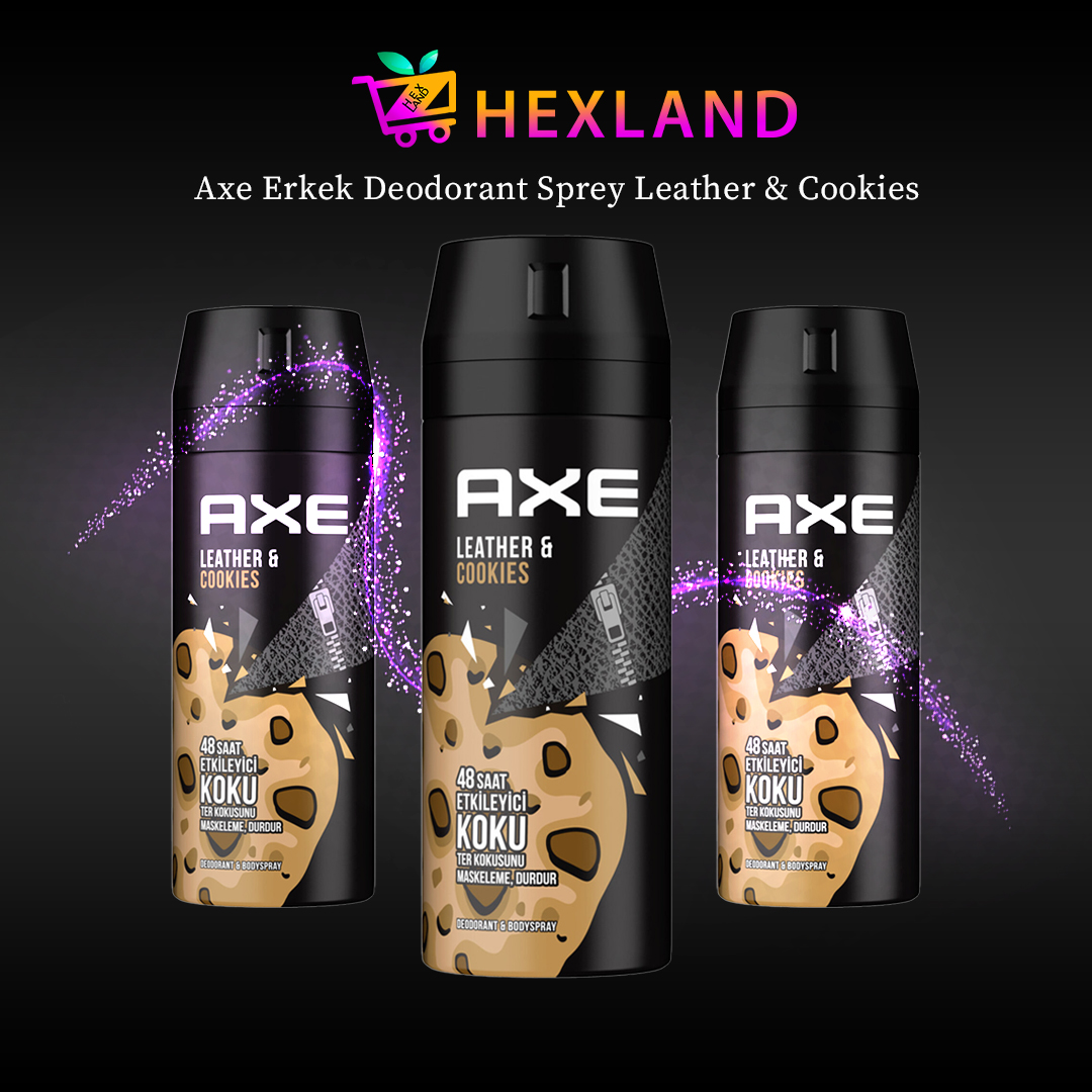اسپري مردانه اکس AXE مدل Leather & Cookies حجم 150 ميلي ليتر